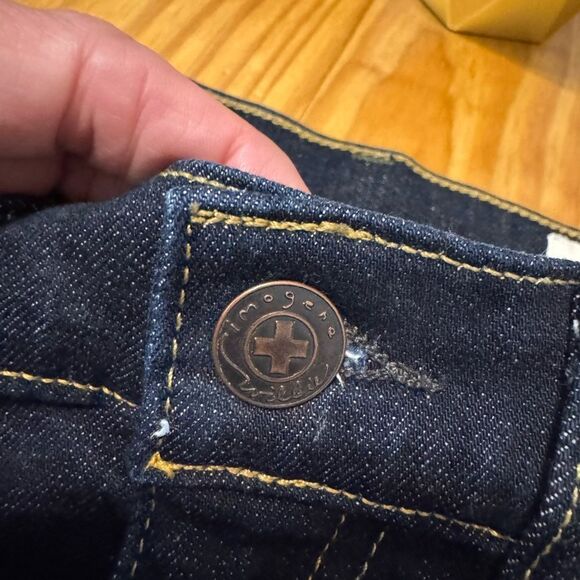 NWOT Imogene + Willie Jeans Imogene Slim Size 27 Handmade USA Dark Wash - Picture 5 of 12